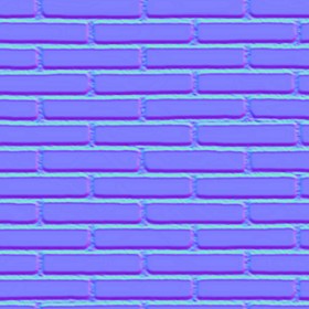 Textures   -   ARCHITECTURE   -   BRICKS   -   Colored Bricks   -   Smooth  - Texture colored bricks smooth seamless 00076 - Normal