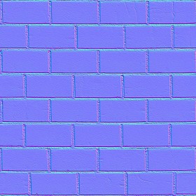 Textures   -   ARCHITECTURE   -   BRICKS   -   White Bricks  - White bricks texture seamless 00514 - Normal