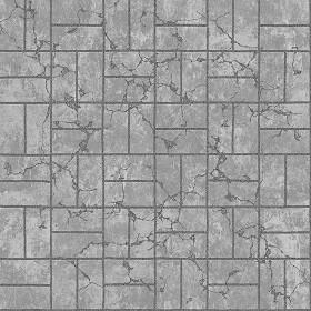 Textures   -   ARCHITECTURE   -   PAVING OUTDOOR   -   Concrete   -   Blocks damaged  - Concrete paving outdoor damaged texture seamless 05505 (seamless)