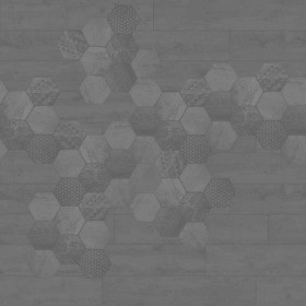 Textures   -   ARCHITECTURE   -   TILES INTERIOR   -   Hexagonal mixed  - Hexagonal tile texture seamless 18113 - Displacement