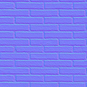 Textures   -   ARCHITECTURE   -   BRICKS   -   White Bricks  - White bricks texture seamless 00515 - Normal
