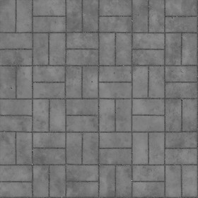 Textures   -   ARCHITECTURE   -   PAVING OUTDOOR   -   Concrete   -   Blocks damaged  - Concrete paving outdoor damaged texture seamless 05506 - Displacement