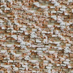 Textures   -   ARCHITECTURE   -   BRICKS   -   Damaged bricks  - Damaged bricks texture seamless 00128 (seamless)