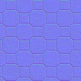 Textures   -   ARCHITECTURE   -   PAVING OUTDOOR   -   Concrete   -   Blocks mixed  - Paving concrete mixed size texture seamless 05588 - Normal
