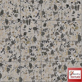 Textures   -   ARCHITECTURE   -   TILES INTERIOR   -   Terrazzo  - Terrazzo floor tile PBR texture seamless 21531 (seamless)