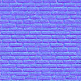 Textures   -   ARCHITECTURE   -   BRICKS   -   Colored Bricks   -   Rustic  - Texture colored bricks rustic seamless 00027 - Normal