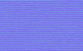 Textures   -   ARCHITECTURE   -   BRICKS   -   White Bricks  - White bricks texture seamless 00516 - Normal