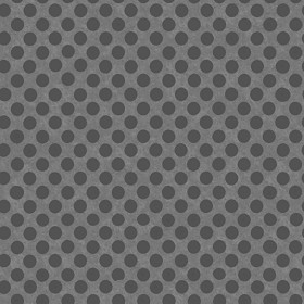 Textures   -   MATERIALS   -   METALS   -   Perforated  - Wrought iron perforated metal texture seamless 10499 - Displacement