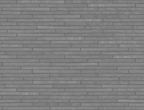 Textures   -   ARCHITECTURE   -   WALLS TILE OUTSIDE  - Clay bricks wall cladding PBR texture seamless 21729 - Displacement