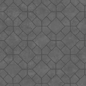 Textures   -   ARCHITECTURE   -   PAVING OUTDOOR   -   Concrete   -   Blocks damaged  - Concrete paving outdoor damaged texture seamless 05507 - Displacement