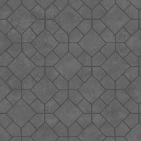 Textures   -   ARCHITECTURE   -   PAVING OUTDOOR   -   Concrete   -   Blocks damaged  - Concrete paving outdoor damaged texture seamless 05507 - Displacement