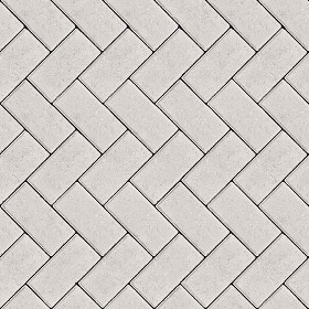 Textures   -   ARCHITECTURE   -   PAVING OUTDOOR   -   Concrete   -   Herringbone  - Concrete paving herringbone outdoor texture seamless 05817 (seamless)