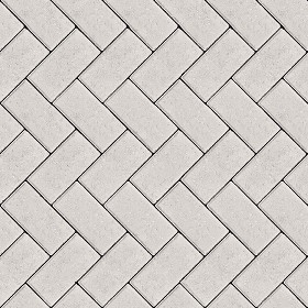 Textures   -   ARCHITECTURE   -   PAVING OUTDOOR   -   Concrete   -   Herringbone  - Concrete paving herringbone outdoor texture seamless 05817 (seamless)