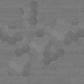Textures   -   ARCHITECTURE   -   TILES INTERIOR   -   Hexagonal mixed  - Hexagonal tile texture seamless 18115 - Displacement