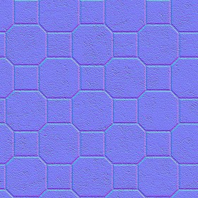 Textures   -   ARCHITECTURE   -   PAVING OUTDOOR   -   Concrete   -   Blocks mixed  - Paving concrete mixed size texture seamless 05589 - Normal