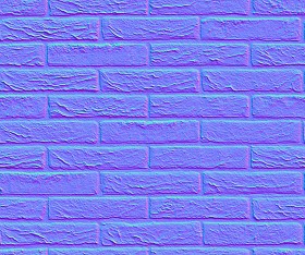 Textures   -   ARCHITECTURE   -   BRICKS   -   Facing Bricks   -   Rustic  - Rustic bricks texture seamless 00201 - Normal