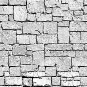 Textures   -   ARCHITECTURE   -   STONES WALLS   -   Stone blocks  - Wall stone with regular blocks texture seamless 08320 - Bump