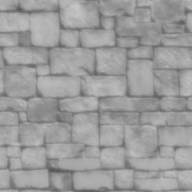 Textures   -   ARCHITECTURE   -   STONES WALLS   -   Stone blocks  - Wall stone with regular blocks texture seamless 08320 - Displacement