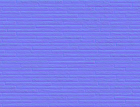 Textures   -   ARCHITECTURE   -   WALLS TILE OUTSIDE  - Clay bricks wall cladding PBR texture seamless 21730 - Normal