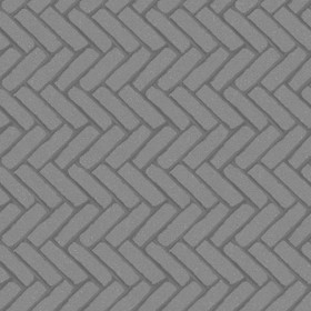 Textures   -   ARCHITECTURE   -   PAVING OUTDOOR   -   Concrete   -   Herringbone  - Concrete paving herringbone outdoor texture seamless 05818 - Displacement