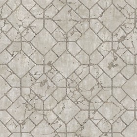 Textures   -   ARCHITECTURE   -   PAVING OUTDOOR   -   Concrete   -  Blocks damaged - Concrete paving outdoor damaged texture seamless 05508