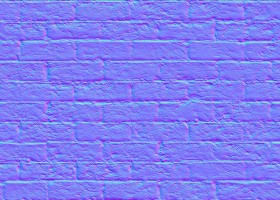 Textures   -   ARCHITECTURE   -   BRICKS   -   Damaged bricks  - Damaged bricks texture seamless 00130 - Normal