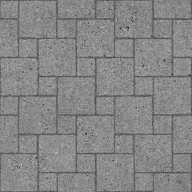 Textures   -   ARCHITECTURE   -   PAVING OUTDOOR   -   Pavers stone   -   Blocks mixed  - Pavers stone mixed size texture seamless 06116 - Displacement