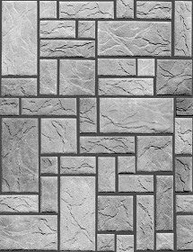 Textures   -   ARCHITECTURE   -   STONES WALLS   -   Claddings stone   -   Exterior  - Wall cladding stone texture seamless 19007 - Bump