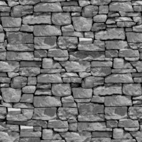 Textures   -   ARCHITECTURE   -   STONES WALLS   -   Claddings stone   -   Exterior  - Wall cladding stone texture seamless 19008 - Displacement
