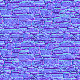 Textures   -   ARCHITECTURE   -   STONES WALLS   -   Claddings stone   -   Exterior  - Wall cladding stone texture seamless 19008 - Normal