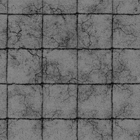 Textures   -   ARCHITECTURE   -   PAVING OUTDOOR   -   Concrete   -   Blocks damaged  - Concrete paving outdoor damaged texture seamless 05482 - Displacement