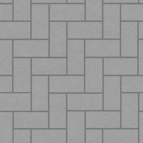 Textures   -   ARCHITECTURE   -   PAVING OUTDOOR   -   Concrete   -   Herringbone  - Concrete paving herringbone outdoor texture seamless 05795 - Displacement