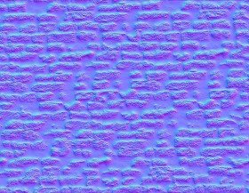 Textures   -   ARCHITECTURE   -   BRICKS   -   Damaged bricks  - Damaged bricks texture seamless 00104 - Normal