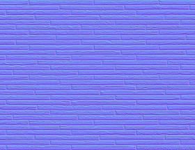 Textures   -   ARCHITECTURE   -   WALLS TILE OUTSIDE  - Clay bricks wall cladding PBR texture seamless 21731 - Normal