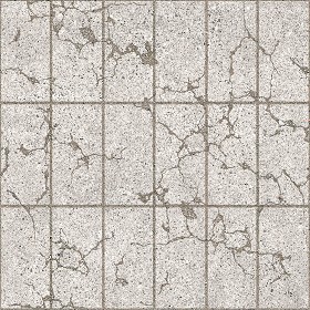 Textures   -   ARCHITECTURE   -   PAVING OUTDOOR   -   Concrete   -  Blocks damaged - Concrete paving outdoor damaged texture seamless 05509