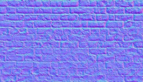 Textures   -   ARCHITECTURE   -   BRICKS   -   Damaged bricks  - Damaged bricks texture seamless 00131 - Normal