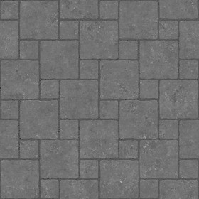 Textures   -   ARCHITECTURE   -   PAVING OUTDOOR   -   Pavers stone   -   Blocks mixed  - Pavers stone mixed size texture seamless 06117 - Displacement