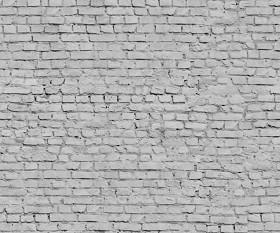 Textures   -   ARCHITECTURE   -   BRICKS   -   White Bricks  - White bricks texture seamless 00519 - Displacement