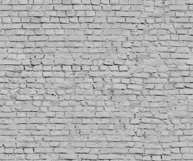 Textures   -   ARCHITECTURE   -   BRICKS   -   White Bricks  - White bricks texture seamless 00519 - Displacement