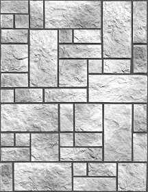 Textures   -   ARCHITECTURE   -   STONES WALLS   -   Claddings stone   -   Exterior  - Wall cladding stone texture seamless 19010 - Bump