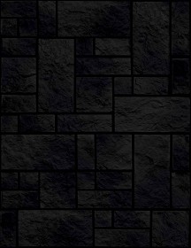 Textures   -   ARCHITECTURE   -   STONES WALLS   -   Claddings stone   -   Exterior  - Wall cladding stone texture seamless 19010 - Specular