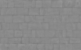 Textures   -   ARCHITECTURE   -   STONES WALLS   -   Claddings stone   -   Exterior  - Slate wall cladding stone texture seamless 19347 - Displacement