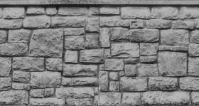 Textures   -   ARCHITECTURE   -   STONES WALLS   -   Claddings stone   -   Exterior  - Retaining walls stone for gardens texture horizontal seamless 19358 - Displacement