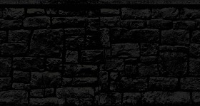 Textures   -   ARCHITECTURE   -   STONES WALLS   -   Claddings stone   -   Exterior  - Retaining walls stone for gardens texture horizontal seamless 19358 - Specular