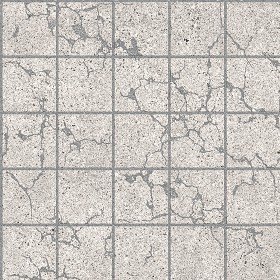 Textures   -   ARCHITECTURE   -   PAVING OUTDOOR   -   Concrete   -  Blocks damaged - Concrete paving outdoor damaged texture seamless 05510