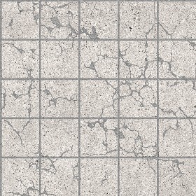 Textures   -   ARCHITECTURE   -   PAVING OUTDOOR   -   Concrete   -   Blocks damaged  - Concrete paving outdoor damaged texture seamless 05510 (seamless)