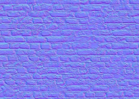 Textures   -   ARCHITECTURE   -   BRICKS   -   Damaged bricks  - Damaged bricks texture seamless 00132 - Normal