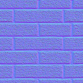 Textures   -   ARCHITECTURE   -   BRICKS   -   Facing Bricks   -   Rustic  - Rustic bricks texture seamless 00204 - Normal