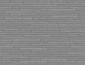 Textures   -   ARCHITECTURE   -   WALLS TILE OUTSIDE  - Clay bricks wall cladding PBR texture seamless 21733 - Displacement