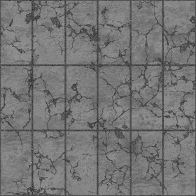 Textures   -   ARCHITECTURE   -   PAVING OUTDOOR   -   Concrete   -   Blocks damaged  - Concrete paving outdoor damaged texture seamless 05511 - Displacement